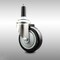 Service Caster 4 Inch 316SS Black Polyurethane Wheel Swivel 7/8 Inch Expanding Stem Caster SCC-SS316EX20S414-PPUB-BLK-78 - alternate 1